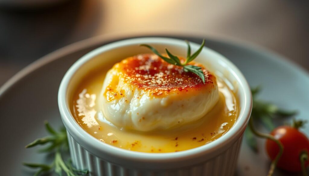 creamy crab brulee