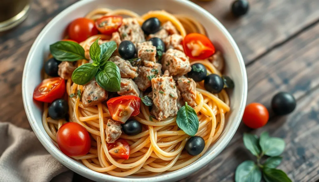 Mediterranean Tuna Pasta