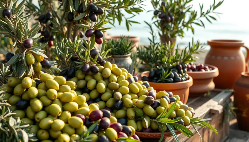 Mediterranean olive varieties