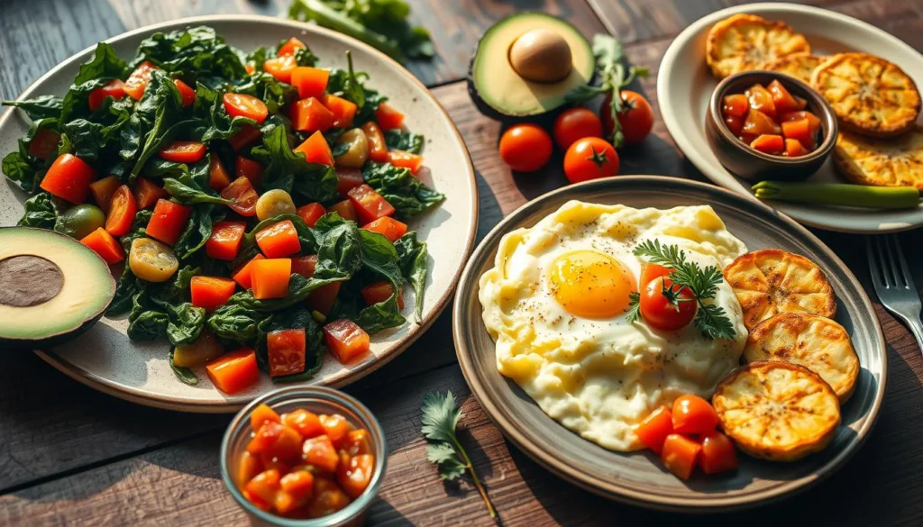 Vegetable-rich breakfast