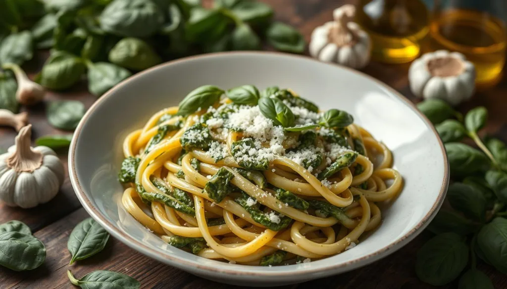 Vegetarian Creamy Spinach Pasta