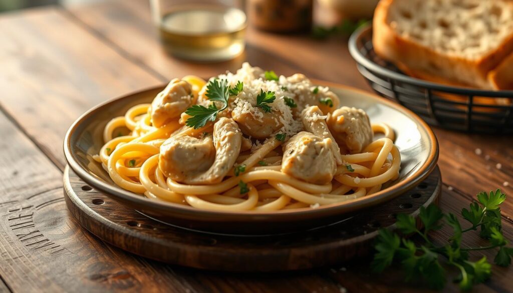 easy chicken pasta meal