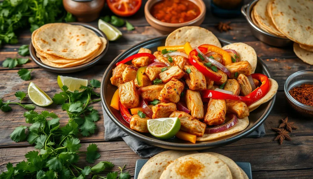 fajitas de pollo mexicanas