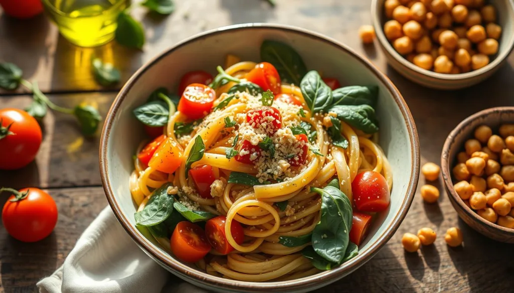 high-protein vegetarian pasta