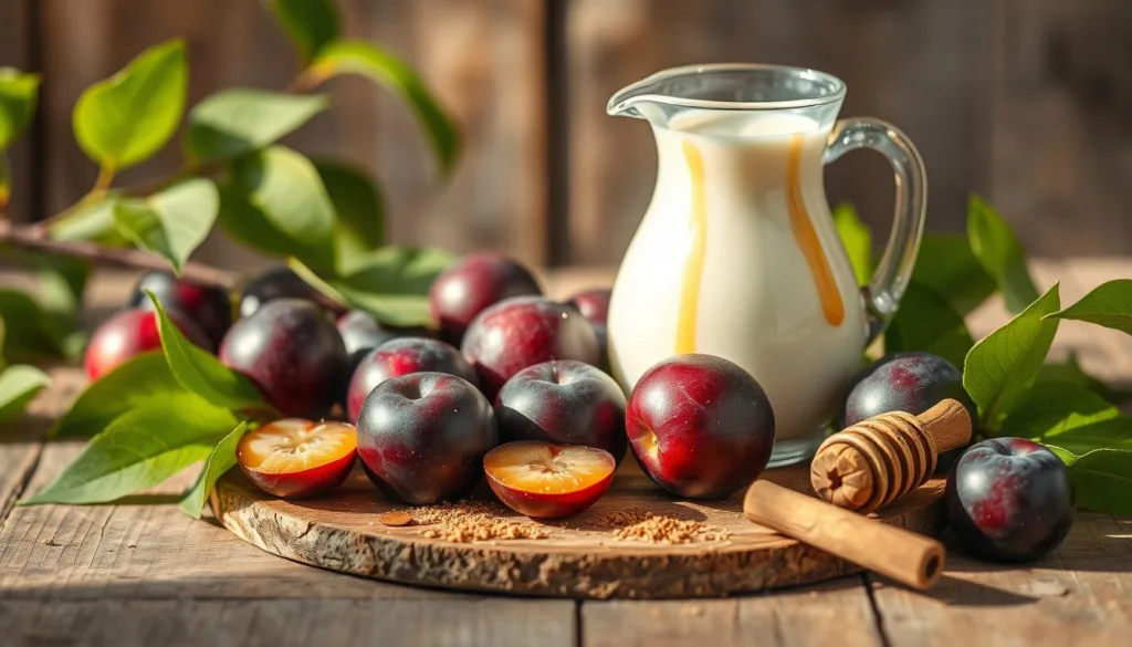 plum milk ingredients