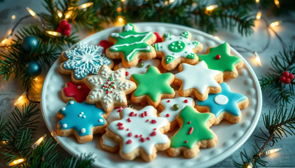 Holiday cookie plate