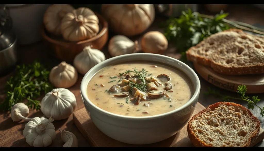 Homemade Creamy Mushroom Soup