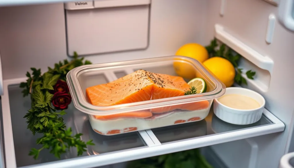 Storing leftover king salmon