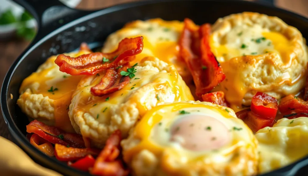 biscuit breakfast skillets