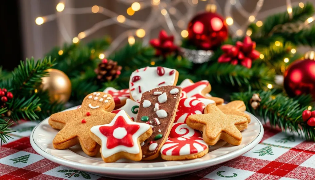 christmas cookie plate