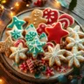 christmas cookie plate