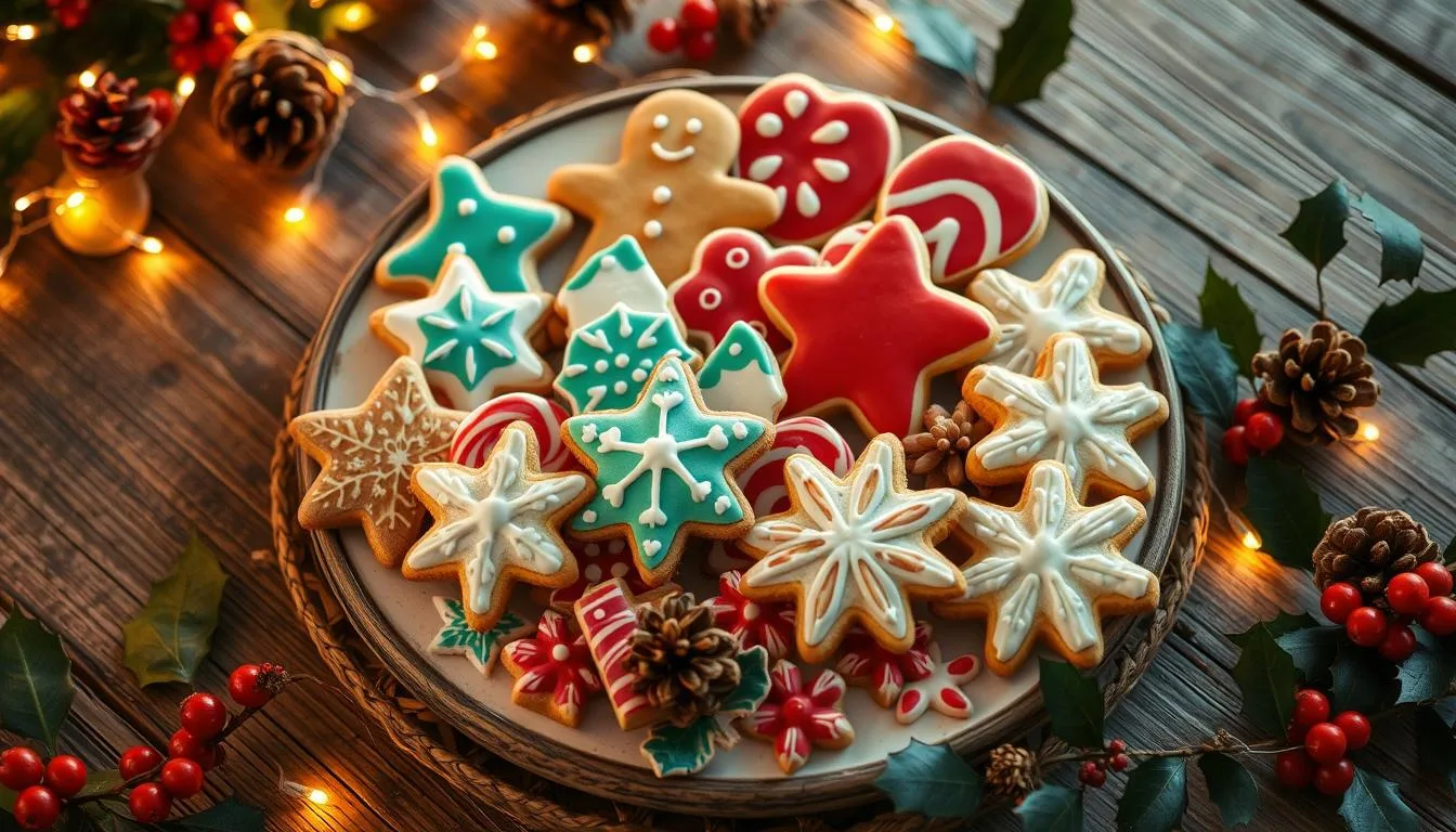 christmas cookie plate