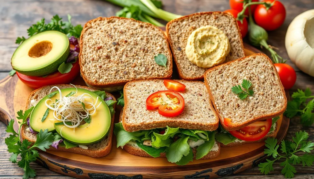 healthy vegan sandwiches