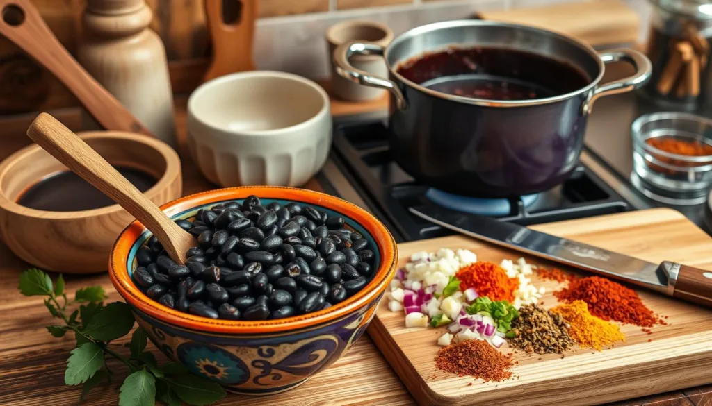 kitchen tools for black bean soup