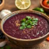 purple black bean soup recipe​