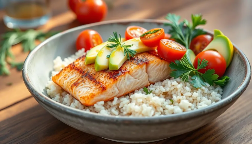 salmon breakfast bowl