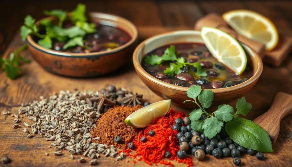 spices for black bean soup