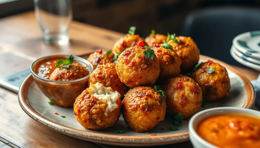 spicy crab balls