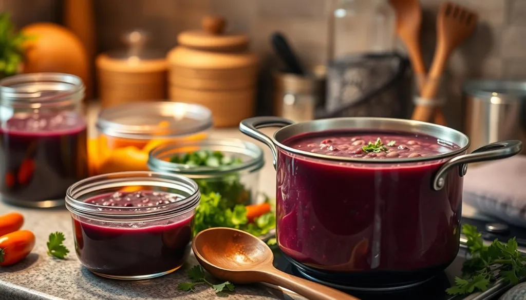 storing black bean soup